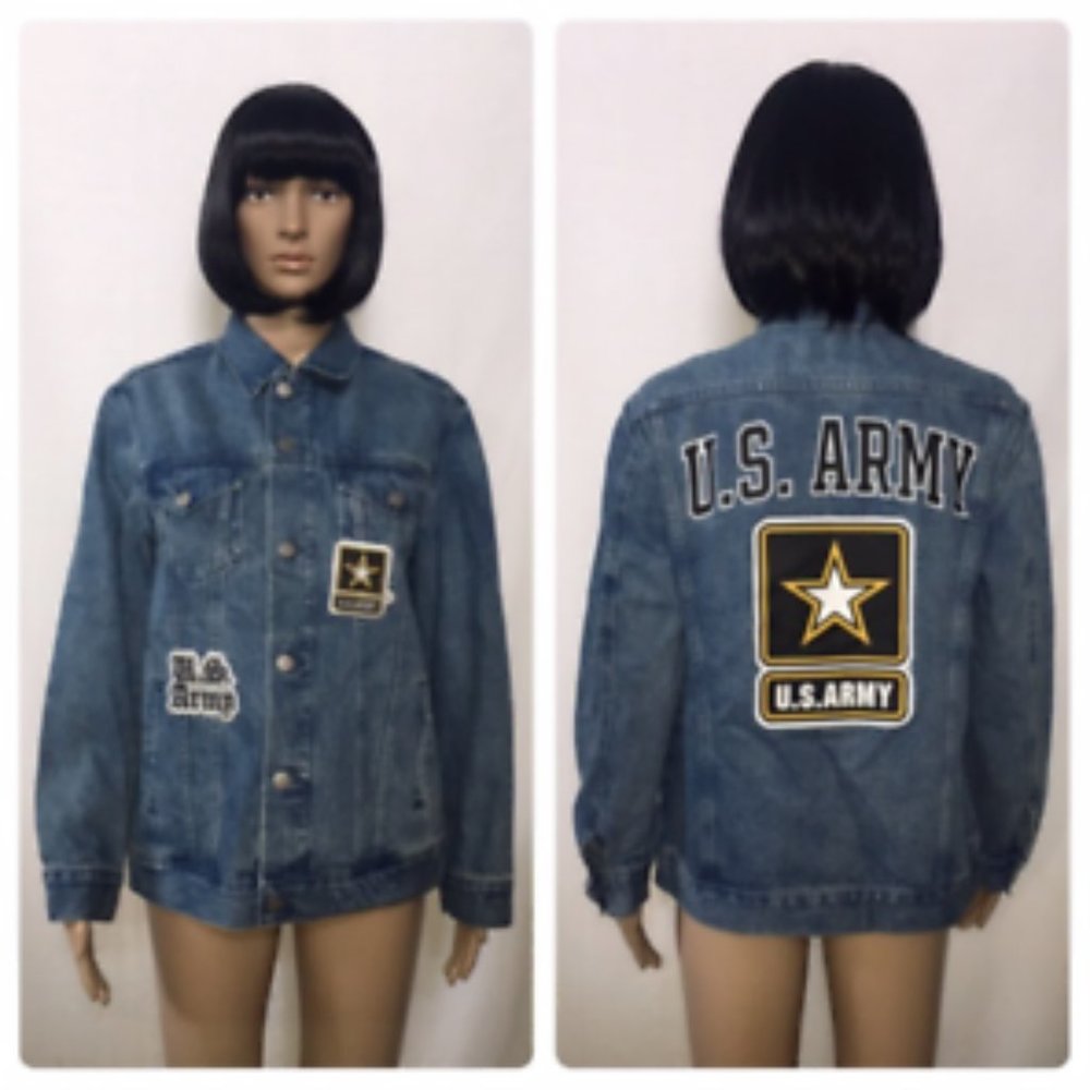 Pink Victoria's secret denim jacket